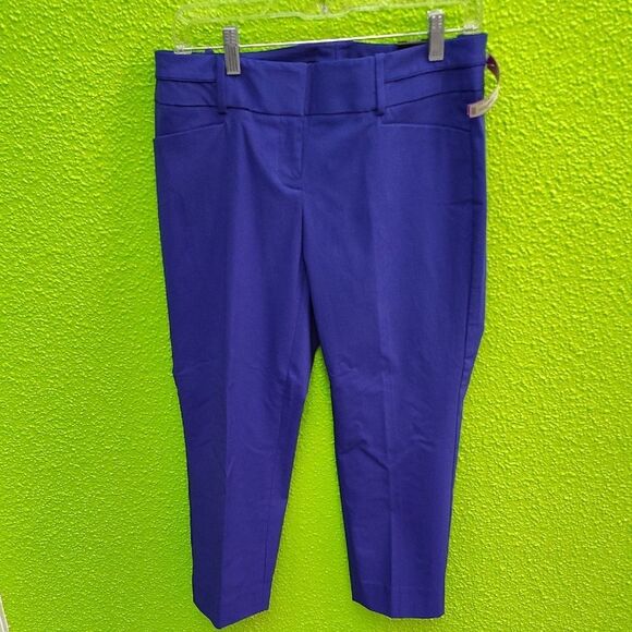 The Limited Blue Tailored Cropped Pants - Picture 1 of 4